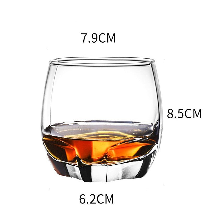 Thickened Crystal Whiskey and Beer Glass Set