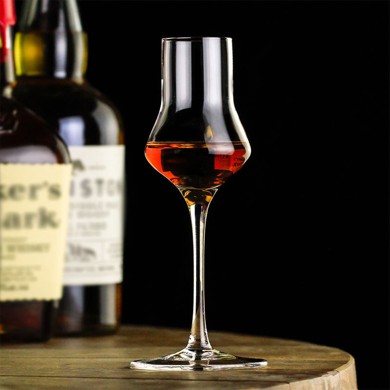 Small Tall Crystal Whiskey Glass for Home Use