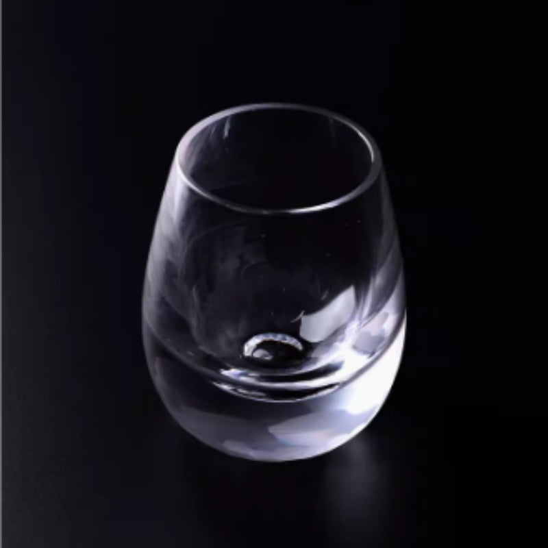 Hand Carved Crystal Glass for Whiskey and Spirits