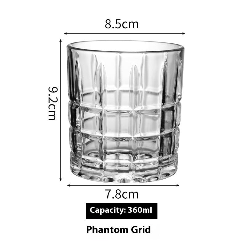Thickened Crystal Whiskey and Beer Glass Gift Set