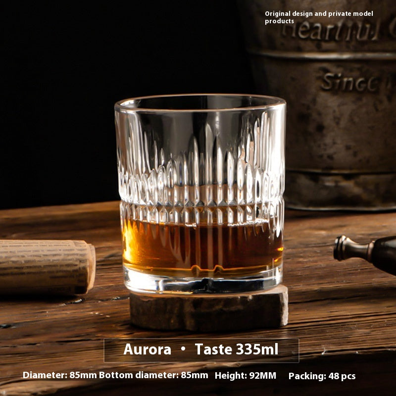 Thickened Crystal Whiskey and Beer Glass Gift Set