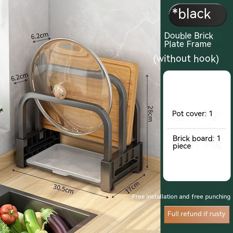 Stainless Steel Knife Holder Multifunctional Storage Rack
