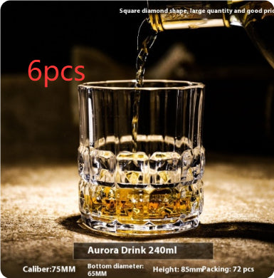 Thickened Crystal Whiskey and Beer Glass Gift Set