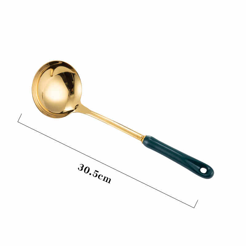 Nordic Stainless Steel Kitchen Spatula with Ceramic Handle