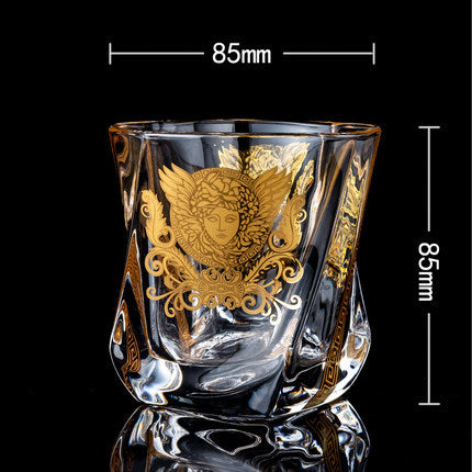 Large Crystal Whiskey and Brandy Glass for Home