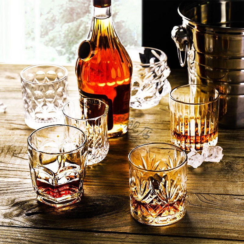 Thickened Crystal Whiskey and Beer Glass Set