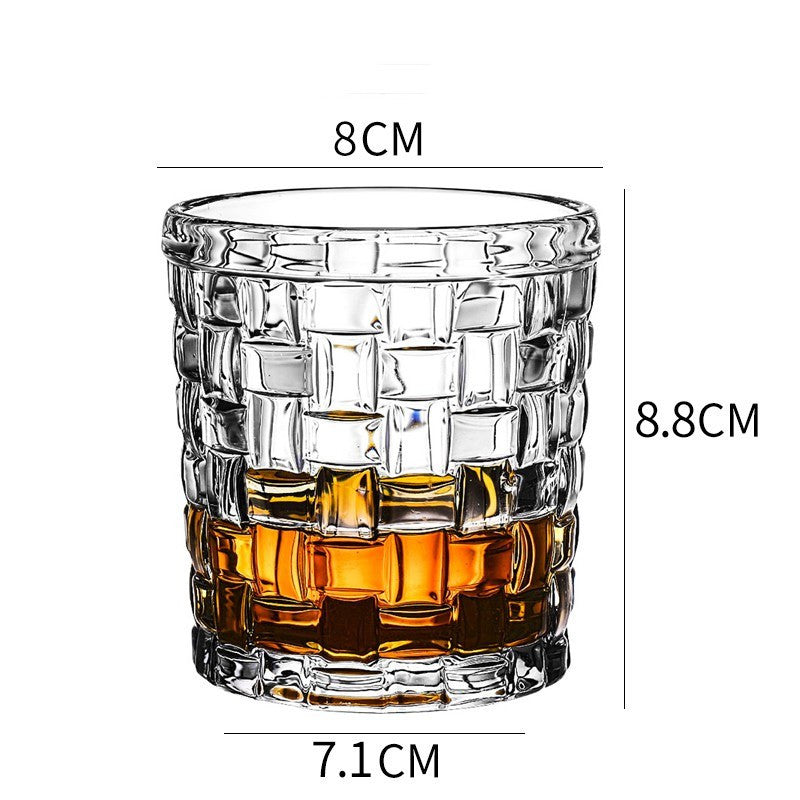 Thickened Crystal Whiskey and Beer Glass Set