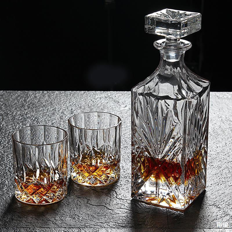 Crystal Whiskey Glass Set for Spirits