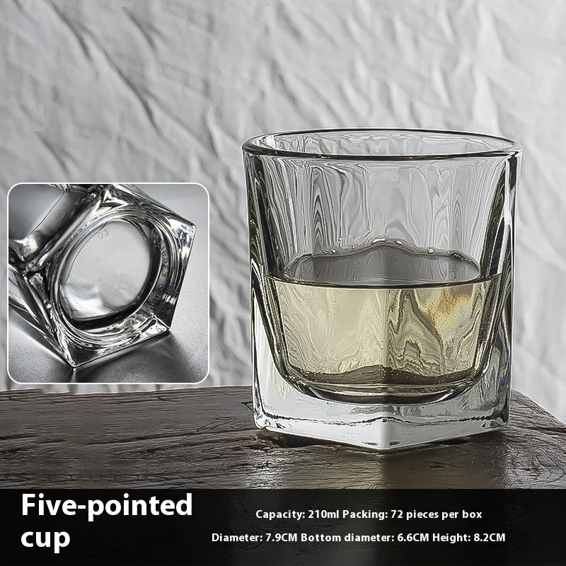 Thickened Crystal Whiskey and Beer Glass Gift Set
