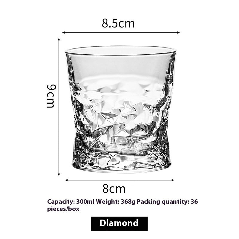 Thickened Crystal Whiskey and Beer Glass Gift Set