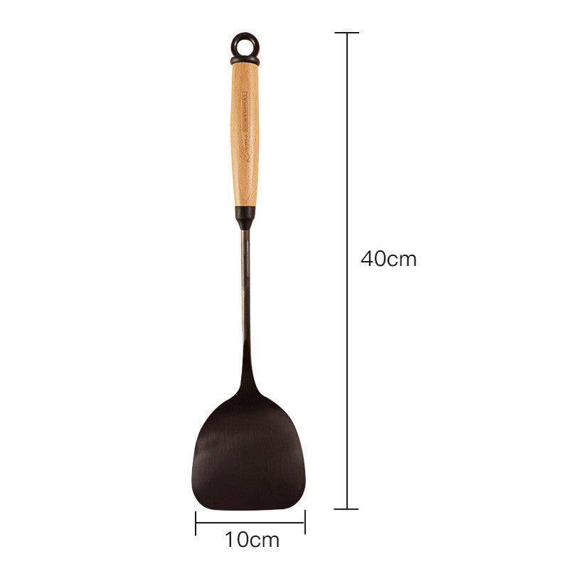 Household Kitchen Wooden Handle Cooking Utensil Set