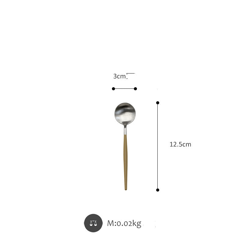 Electroplating Western Tableware Stainless Steel Cutlery Set