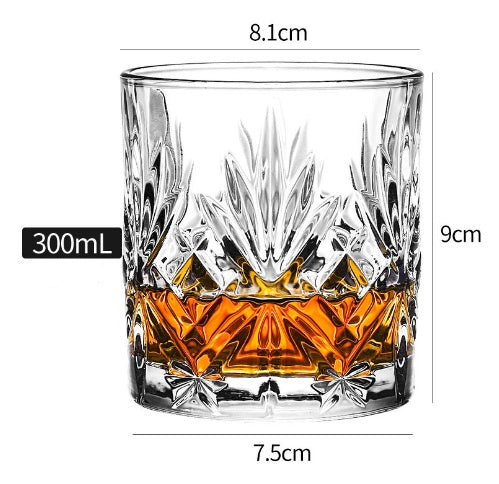 Thickened Crystal Whiskey and Beer Glass Set
