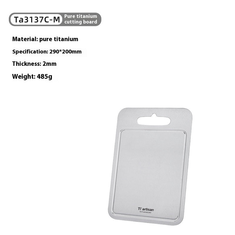 Pure Titanium Thick Household Cutting Board With Groove