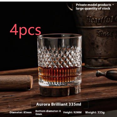 Thickened Crystal Whiskey and Beer Glass Gift Set