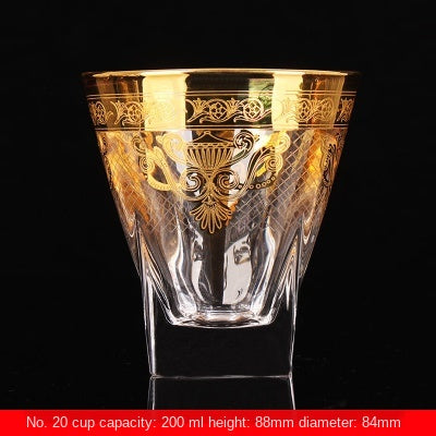 Large Crystal Whiskey and Brandy Glass for Home