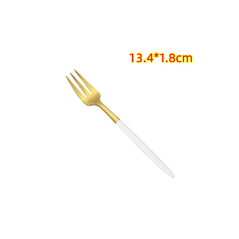 304 Stainless Steel Western Knife, Fork, and Spoon Set
