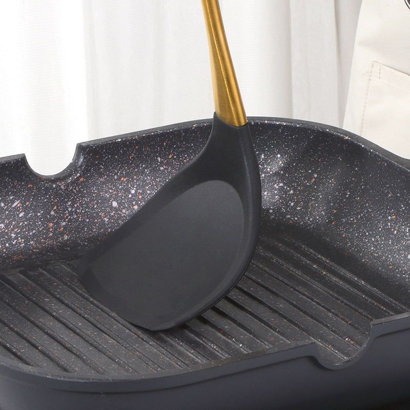 7-Piece Nonstick Pan Stir-Fry Utensil Set with Stand