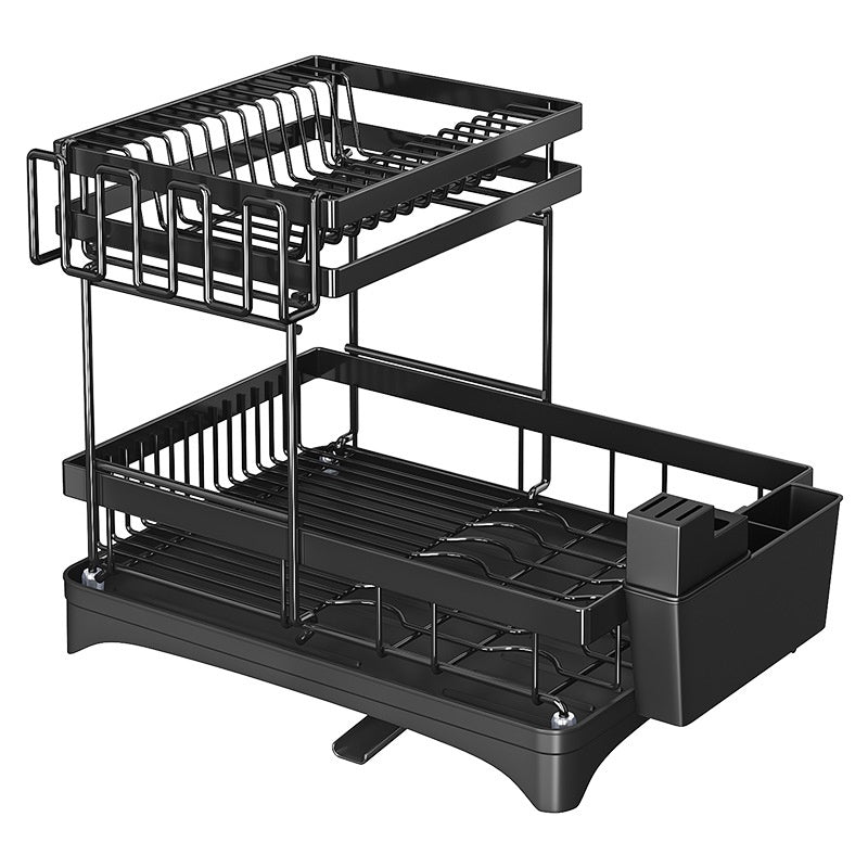 Kitchen Dish Drying and Storage Rack