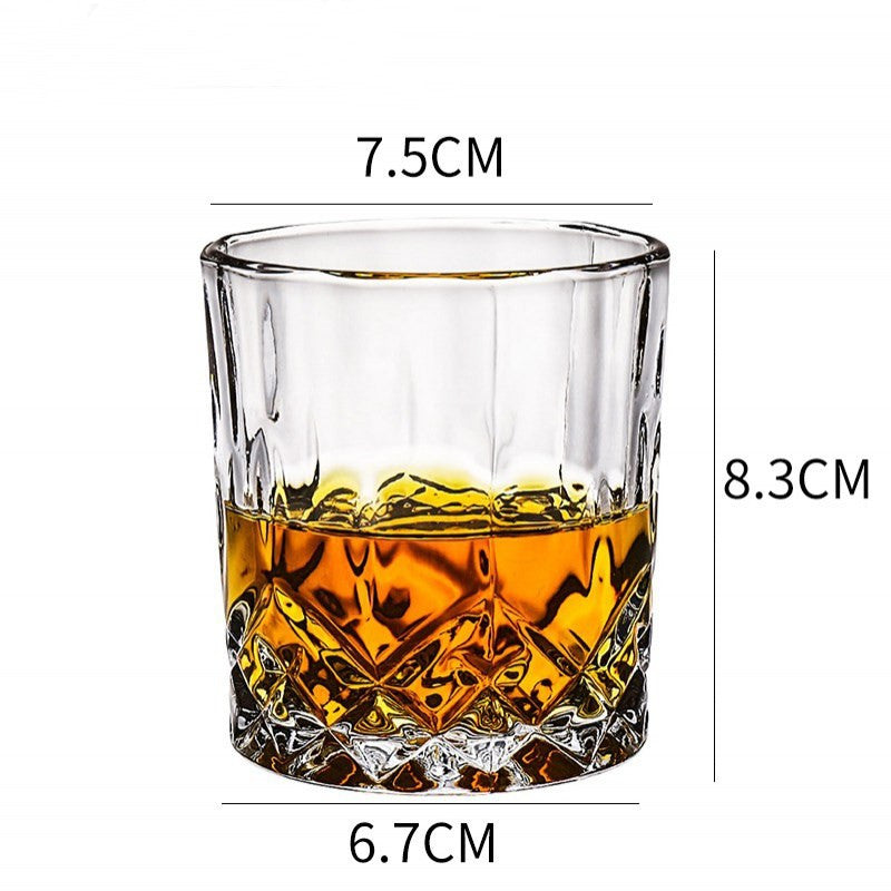 Thickened Crystal Whiskey and Beer Glass Set