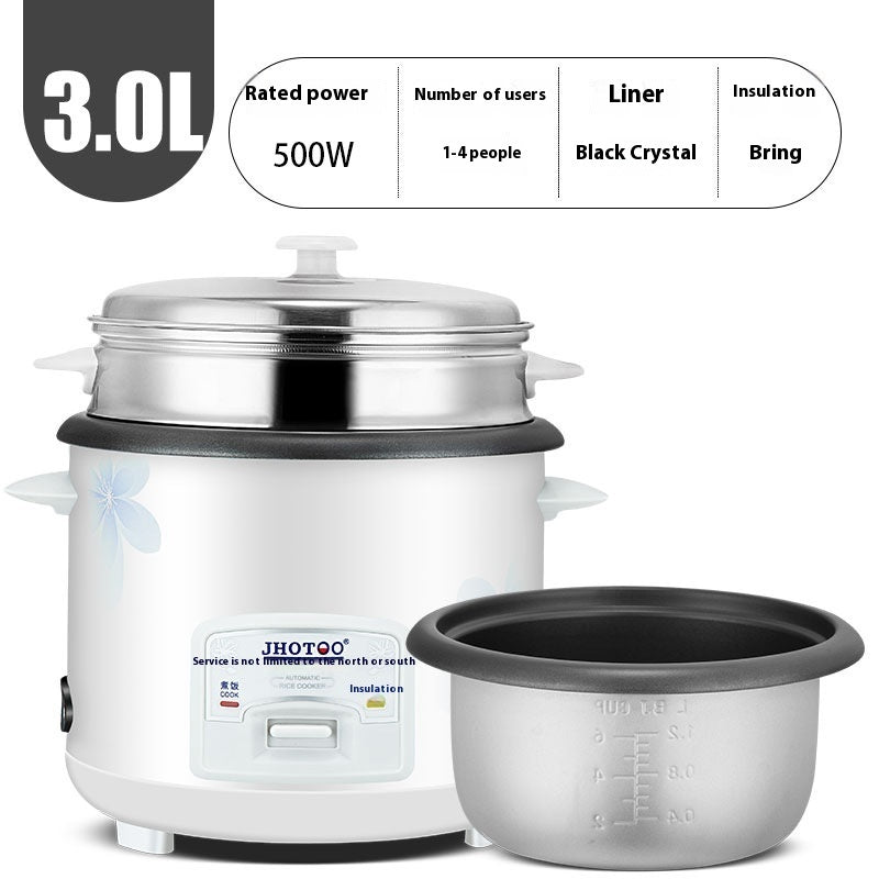 3L Vintage-Style Electric Rice Cooker For Home Use