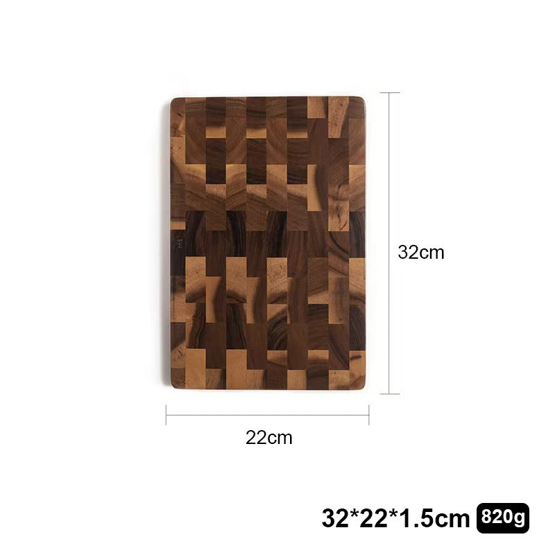 Solid Wood Acacia Grid Cutting Board