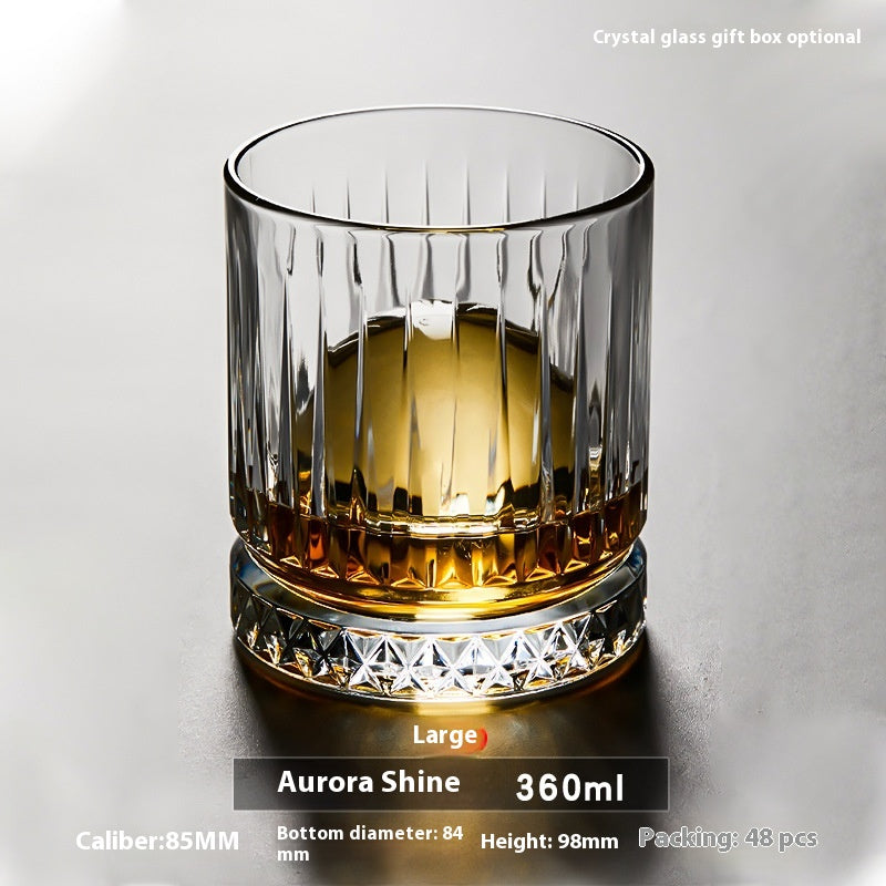 Thickened Crystal Whiskey and Beer Glass Gift Set