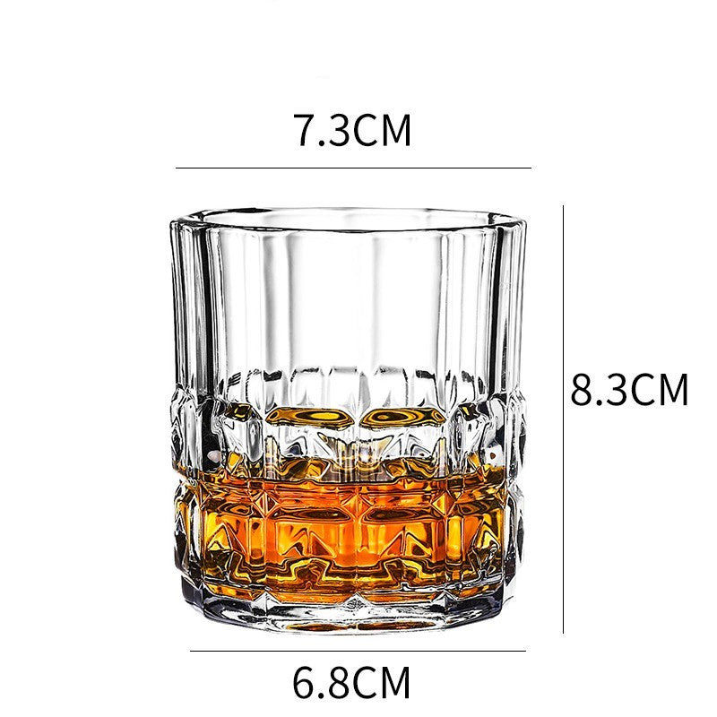 Thickened Crystal Whiskey and Beer Glass Set
