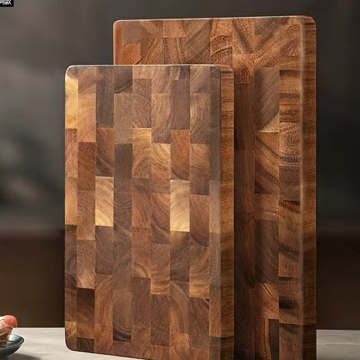 Solid Wood Acacia Grid Cutting Board
