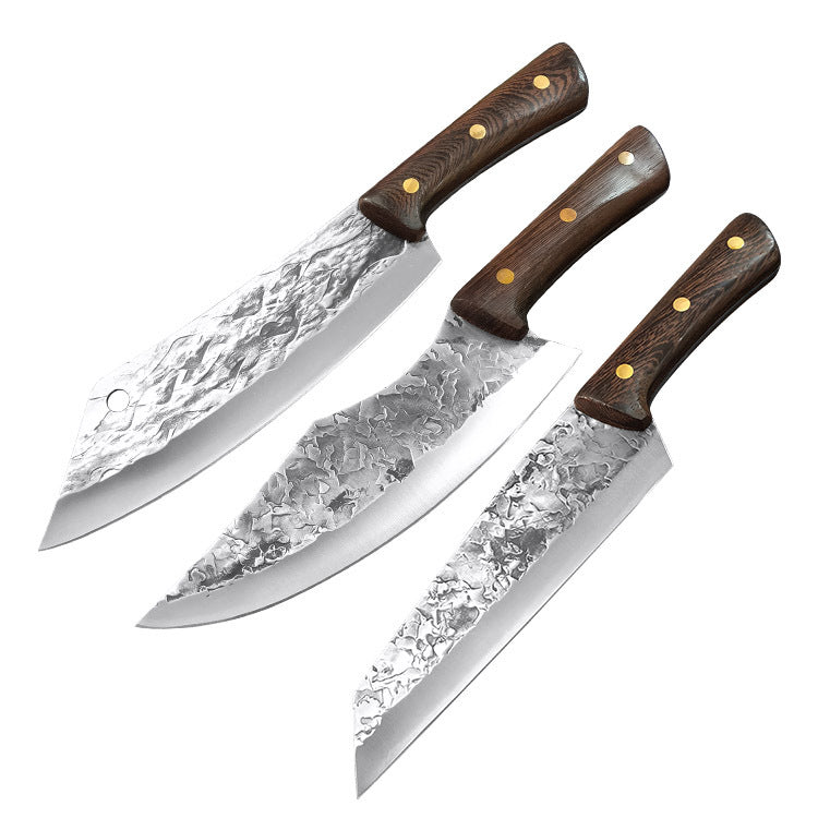 Forged Hammer Pattern Multi-Purpose Kitchen Knives