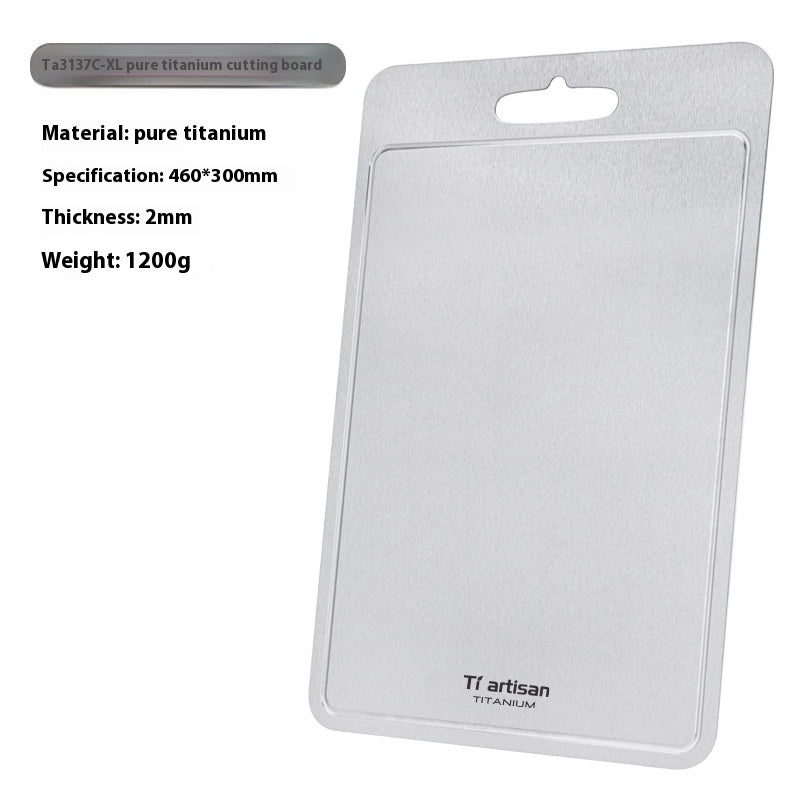 Pure Titanium Thick Household Cutting Board With Groove