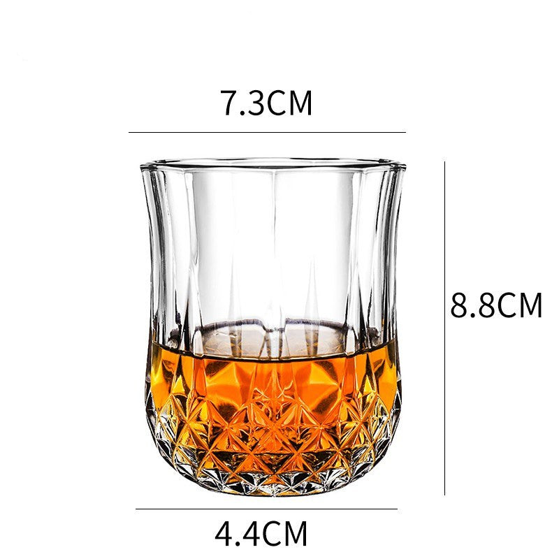 Thickened Crystal Whiskey and Beer Glass Set