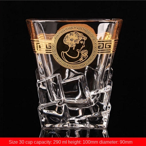 Large Crystal Whiskey and Brandy Glass for Home