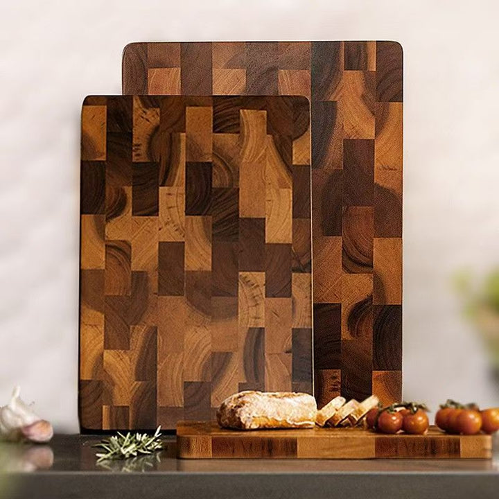 Solid Wood Acacia Grid Cutting Board
