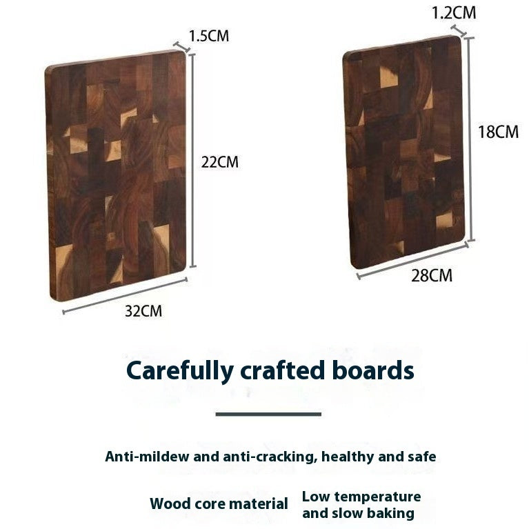 Solid Wood Acacia Grid Cutting Board