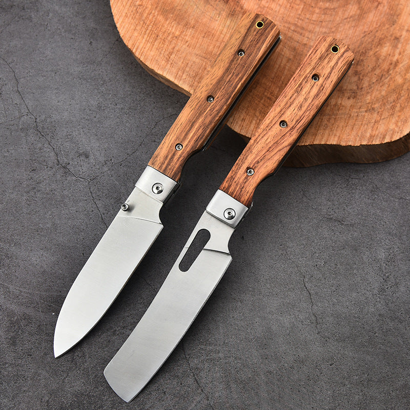 Household Kitchen Knife Set with Bread and Folding Knives