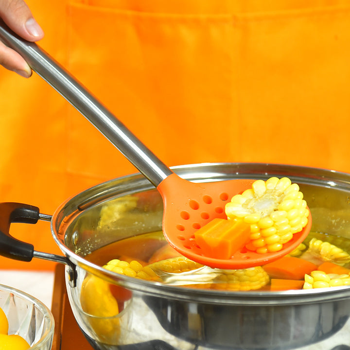 7-Piece Stainless Steel and Silicone Kitchen Utensil Set