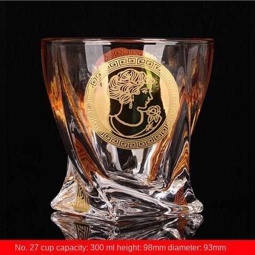 Large Crystal Whiskey and Brandy Glass for Home