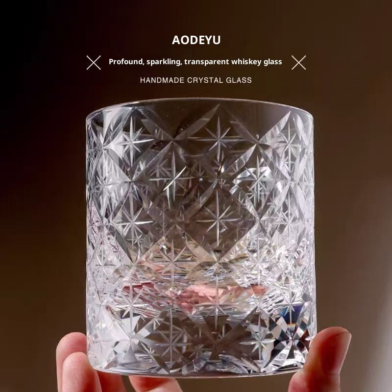 Edo Kiriko Handcrafted Crystal Whiskey Glass Cup